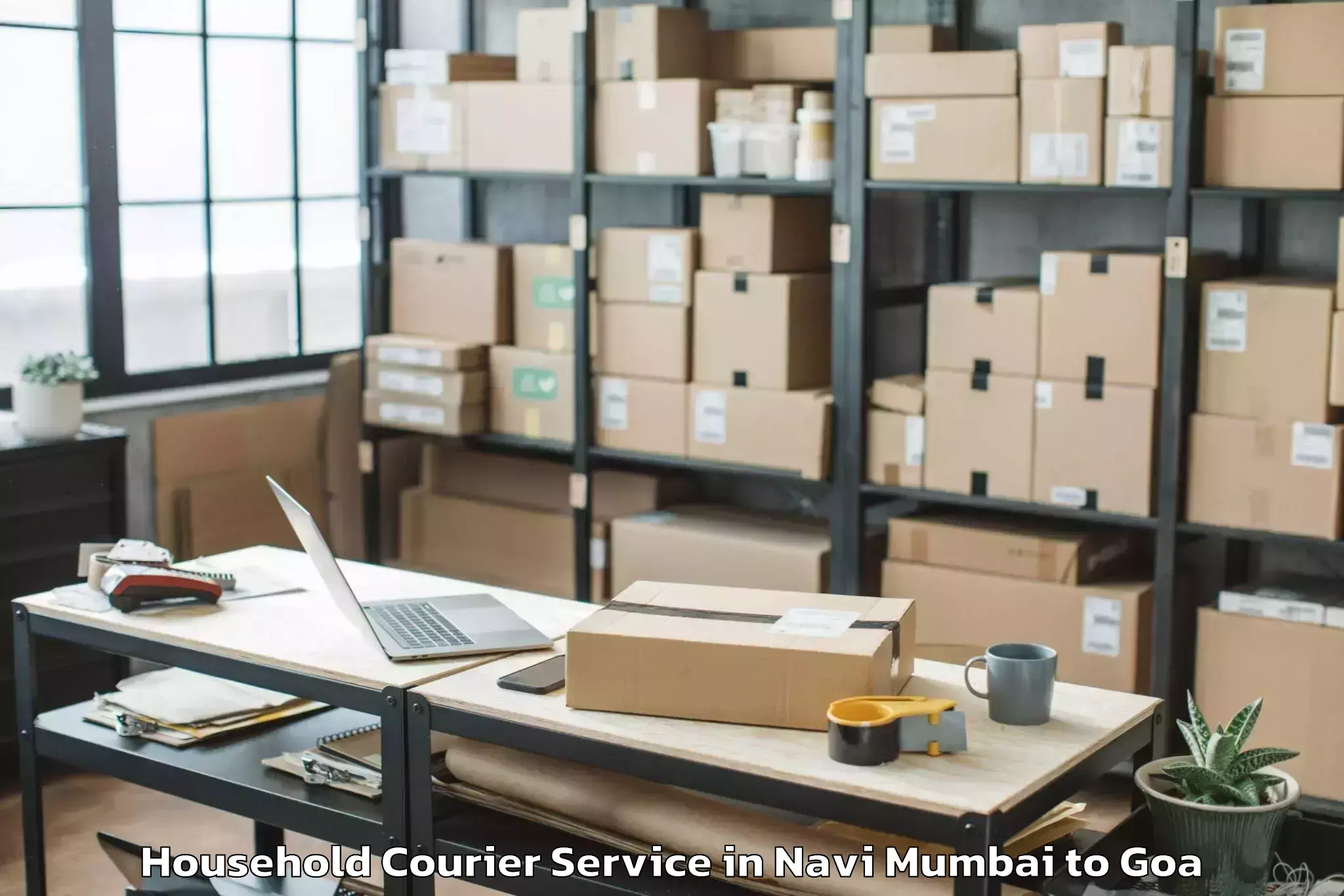 Comprehensive Navi Mumbai to Bambolim Household Courier